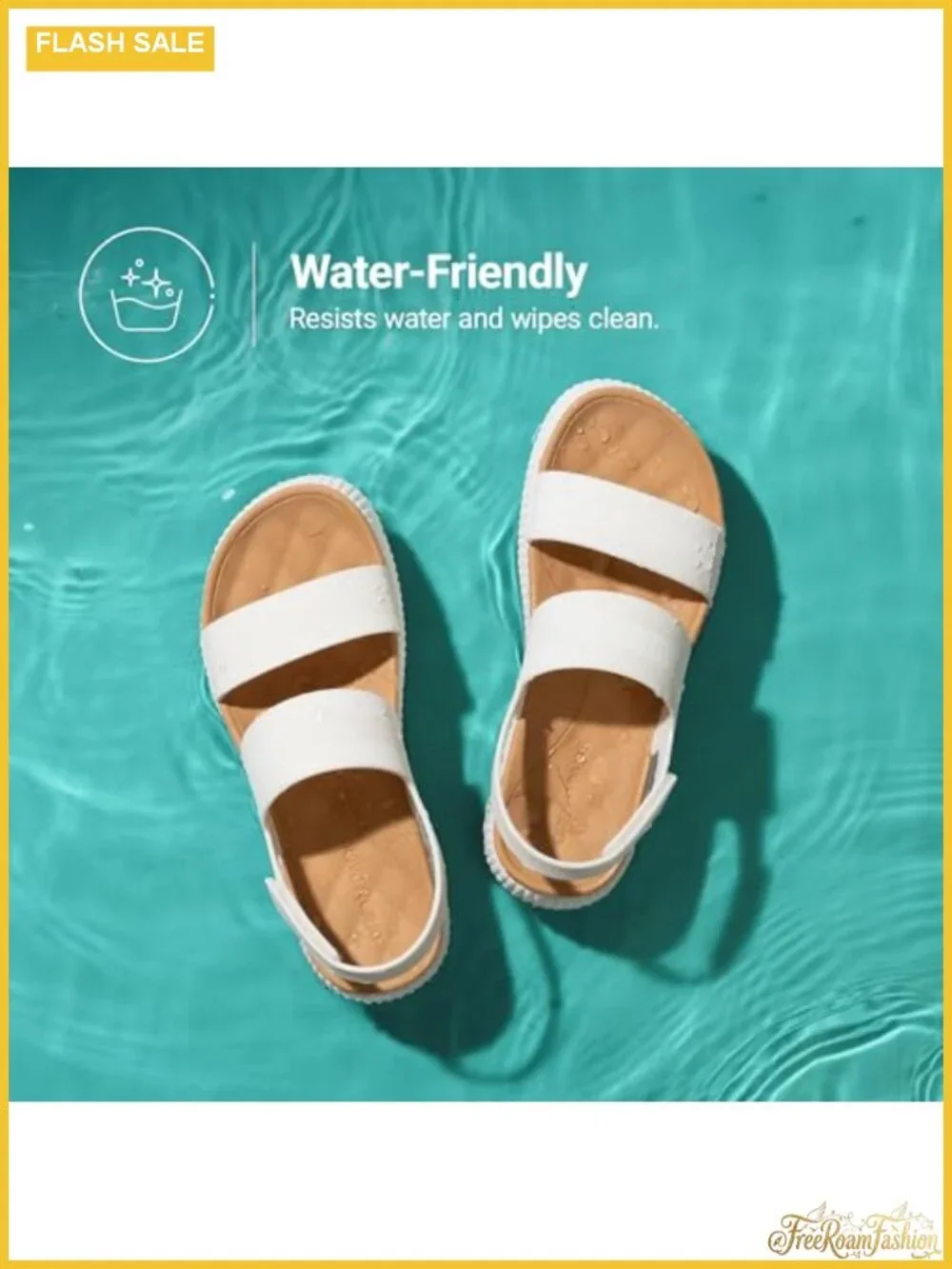 Waterproof Lightweight Platform Sandals Travel Beach Pool